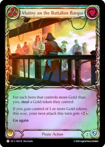 Fab Cold Foil Motiny on the Battalion Barque - Treasure Pack Card # 176 - Imagen 1 de 1