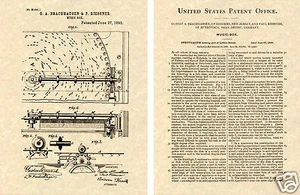 Caja de Música Regina Patente de EE. UU. ¡LISTO PARA ENMARCAR! Reproductor de discos 1893 - Imagen 1 de 1