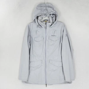 Eddie Bauer Jacket Women Large Purple Travex Hooded Lightweight Parka Utility - Picture 1 of 18