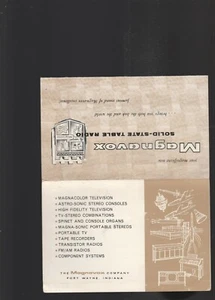 MAGNAVOX SOLID-STATE TABLE RADIO VINTAGE PAMPHLET - Picture 1 of 4