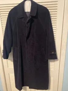 Giorgio Armani Men’s Wool Overcoat Navy Size US42R IT52 - Picture 1 of 7