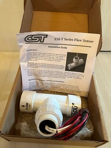 FLOW SENSOR Creative Sensor Technologies FSI-T15 TEE, 1-1/2" PVC - Picture 1 of 11