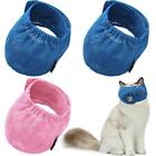 3 Pieces Cat Muzzles Breathable Mesh Muzzles Cat Grooming Restraint Bags with Mu