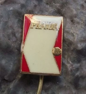 Pravda Russian Soviet Union Political Newspaper Communist Party Organ Pin Badge - Picture 1 of 6