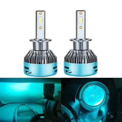 2Pcs H3 LED Headlight Bulbs Conversion Kit Fog Light CSP 3570 Super Bright 6000K - Image 1 of 4