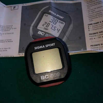 SIGMA SPORT BC 500 Fahrradcomputer - Schwarz - Immagine 1 di 4