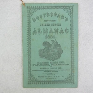 Hostetter's Almanac Quack Medicine Medical Advertising Antique 1881 RARE - Picture 1 of 12