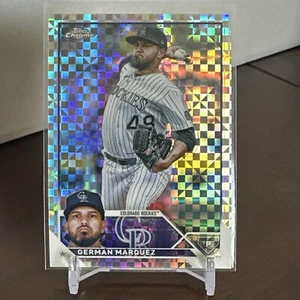 2023 Topps Chrome X-Fractor #325 German Márquez Colorado Rockies - Imagen 1 de 2