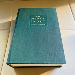 The Merck Index Ninth Edition 1977 Indexed Vtg Book XL - Picture 1 of 11
