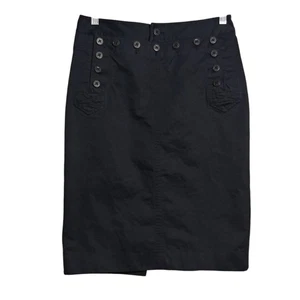 Falda Lápiz Ralph Lauren Rugby Azul Marino Doble Cara Botón Talla 4 - Imagen 1 de 6