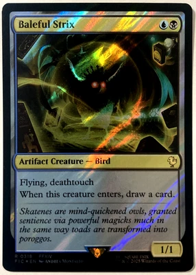 MTG Baleful Strix (Surge Foil) Commander: Final Fantasy FFXIV 318 NM - Image 1 of 4