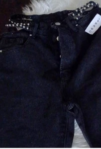 Pacsun Buckle Waist Pants Blk  - Picture 1 of 1
