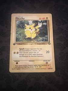 Pokémon TCG Pikachu Jungle 60/64 Regular 1st Edition Common - Picture 1 of 2