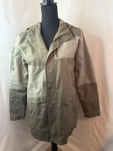 "Genuine Adventure" Epic Threads Olive Hooded Military Rain Jacket-Youth L - Picture 1 of 5