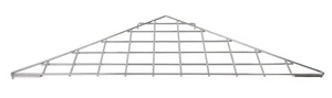 SSWBasics Triangle Chrome Shelf - 24"x 24" x 32" - For Wire Grid - Picture 1 of 1