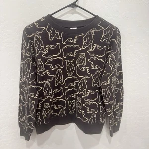 Hanna Andersson Waffle Knit Thermal Bear Camo Shirt Boys 10 Brown Tan Cotton - Picture 1 of 6