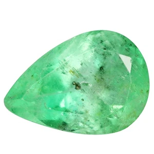 2.41 Ct Five-star Perfect Pear 10.6 x 7.6 MM 100% Natural Green Colombia Emerald - Picture 1 of 5