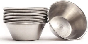Ramekins Stainless Steel Condiment Sauce Cups, Metal Ramekins - Picture 1 of 5