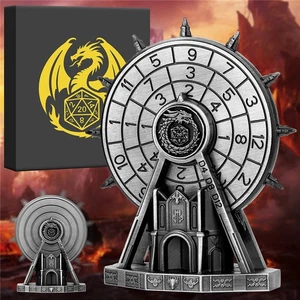Dadi DND in Metallo 7 in 1 Ruota Panoramica Spinner Dungeons & Dragons TRPG Giochi Regali - Foto 1 di 19