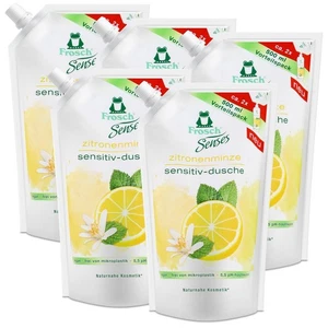 Frosch Senses Sensitiv Dusche Zitronenminze 500ml Nachfüller (5er Pack) - Bild 1 von 4