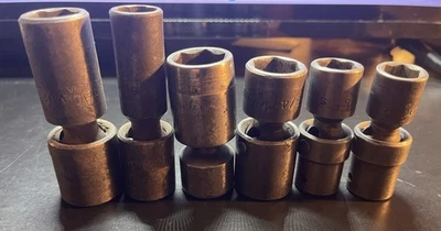 6 Mac Tools 1/2" Dr. 6pt. Impact Swivel Sockets FREE Shipping - Image 1 of 2