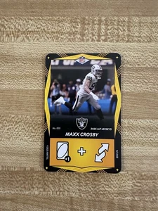 2025 UNO Elite Alt Jerseys Football Maxx Crosby Yellow #035 Las Vegas Raiders - Picture 1 of 2