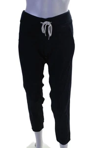 Monrow Womens Drawstring Waist Mid-Rise Tapered Pants Trousers Blue Size XS - Picture 1 of 6