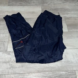 NIKE Pantalone Nylon Uomo 2XL XXL Giacca a Vento Leggero Zip Caviglia Vintage Blu Swoosh - Foto 1 di 15