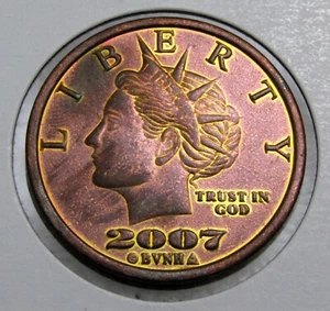 2007 NORFED Liberty 1 oncia Tondo in rame (A40) - Foto 1 di 2