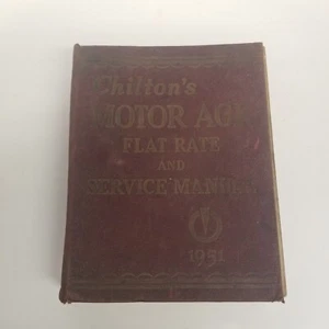 Chilton's Motor Age Flat Rate & Service Manual 1951, Hardcover - Picture 1 of 8