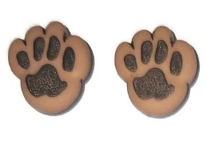 ANIMAL PAW Stud Post Earrings Jewelry Set - Handmade USA Sale - Picture 1 of 2