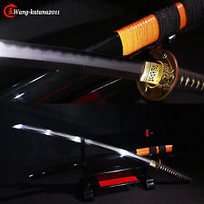 Hadori-polishing Clay Tempered Folded T10 Japanese Samurai Katana Sharp Sword