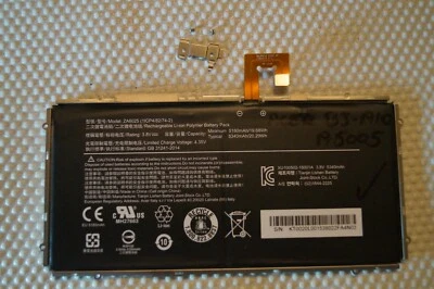BATTERY ZA6025 5180mAh GENUINE FOR 10.1" ACER A5005 B3-A10 TABLET  - Image 1 of 4