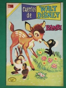 1969 BAMBI MOVIE CLASSICS #3 CUENTOS DE WALT DISNEY NOVARO SPANISH MEXICAN COMIC - Bild 1 von 1