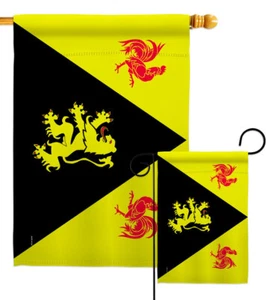 Belgium Drapeau Province BE Brabant Wallon Garden Flag Yard Banner - Picture 1 of 19