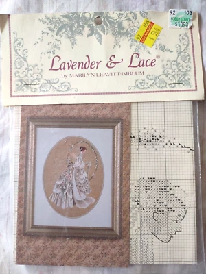 Lavender & Lace The Bride Counted Cross Stitch Pattern - Image 1 of 2
