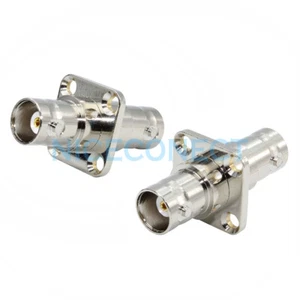 1x BNC Female Jack to BNC Female Panel Mount 18.5x18.5mm Coax Adapter Connector - Picture 1 of 5