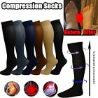 Compression Socks 20-30 mmHg Knee High Over Calf Length Circulating Dress Socks