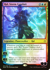 Magic The Gathering MTG RAL, STORM CONDUIT FOIL War of the Spark NM Near Mint - Picture 1 of 1