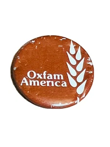 Vintage Oxfam America Pinback Button Pin Boston End Hunger Activist Relief - Bild 1 von 5