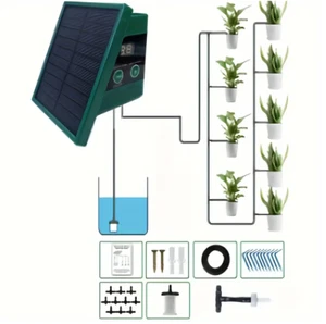 Kit Di Irrigazione Automatica Solare per Vaso Sistema Di Irrigazione Da Giardino - Foto 1 di 7