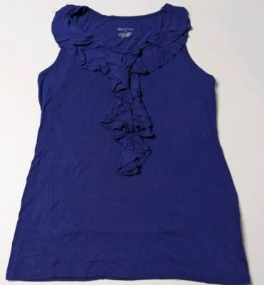 Merona Tank Top Women's S Blue Sleeveless - Image 1 of 4