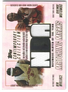 2003 Topps Contempory Collection Dikembe Mutombe Ben Wallace Dual GU Patch /250 - Picture 1 of 2