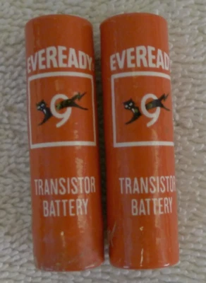 Eveready Black Cat No. Batería de transistor 1015 AA 1,5 voltios - 2 en total - DE COLECCIÓN Foto 1 de 4