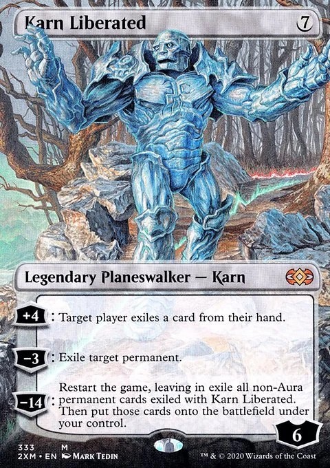 MTG Magic the Gathering Karn Liberated (333/415) Double Masters LP - Image 1 of 1