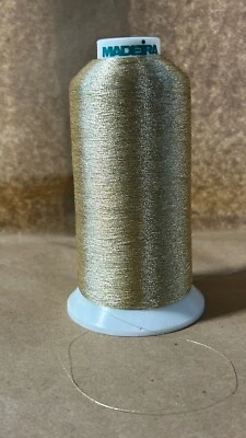 MADEIRA THREAD FS METALLIC THREAD 4/2 NO. 30 GOLD 12 -- TW - Image 1 of 2
