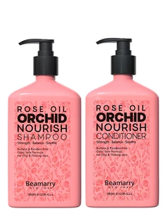 Beamarry Rose Oil Orchid Nourish Shampoo & Conditioner 380ml - Picture 1 of 7