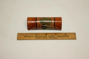 Genuine Leather Lipstick Case Holder Floral Pattern with Mirror EUC - Picture 1 of 4