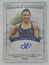 2016 Upper Deck Goodwin Champions Auto Camille Leblanc-Bazinet #A-CL Auto