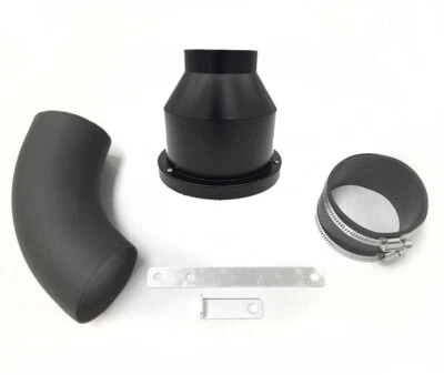 Protector térmico recubierto negro para 93-01 BMW 740 740i 740iL M60 M62 E38 admisión de aire Foto 1 de 4